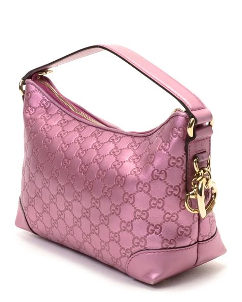 pink gucci purse with gold chain|Gucci pink jumpsuit.